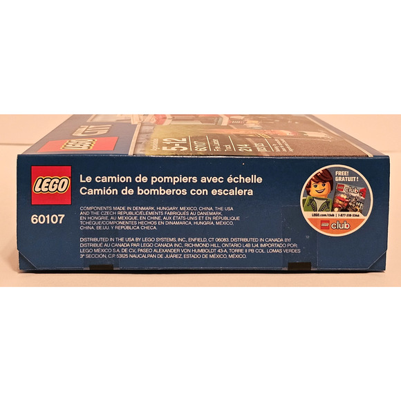FIRE LADDER TRUCK Lego City LEGO Set #60107 NEW Sealed RETIRED Unopened - Picture 12 of 12